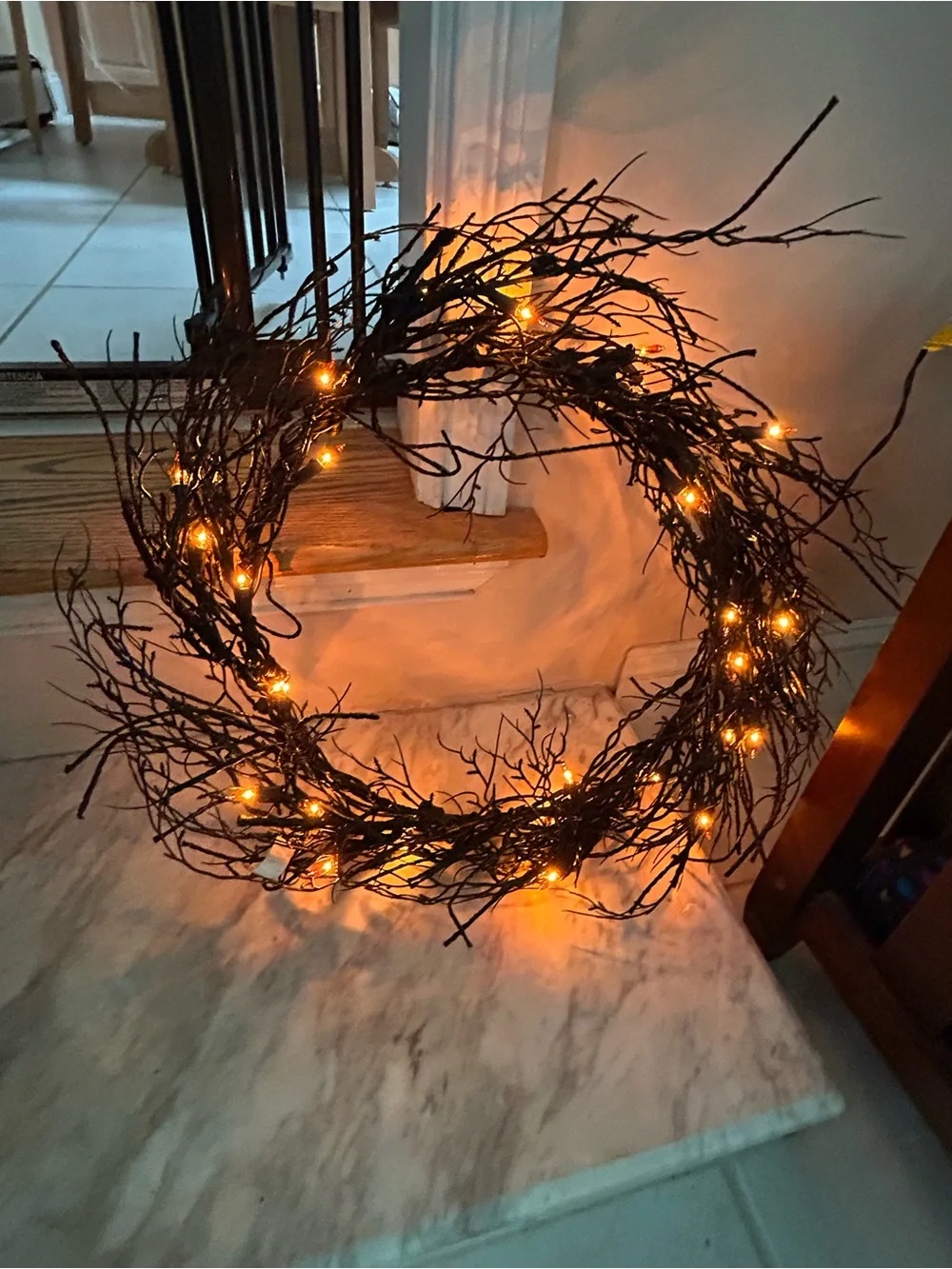 Festive Lighted Halloween Wreath *NEW